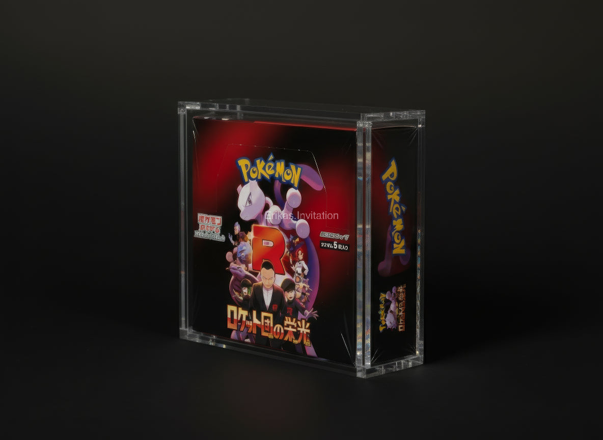 japanese pokemon booster box acrylic case Card Bot Acrylic Case
