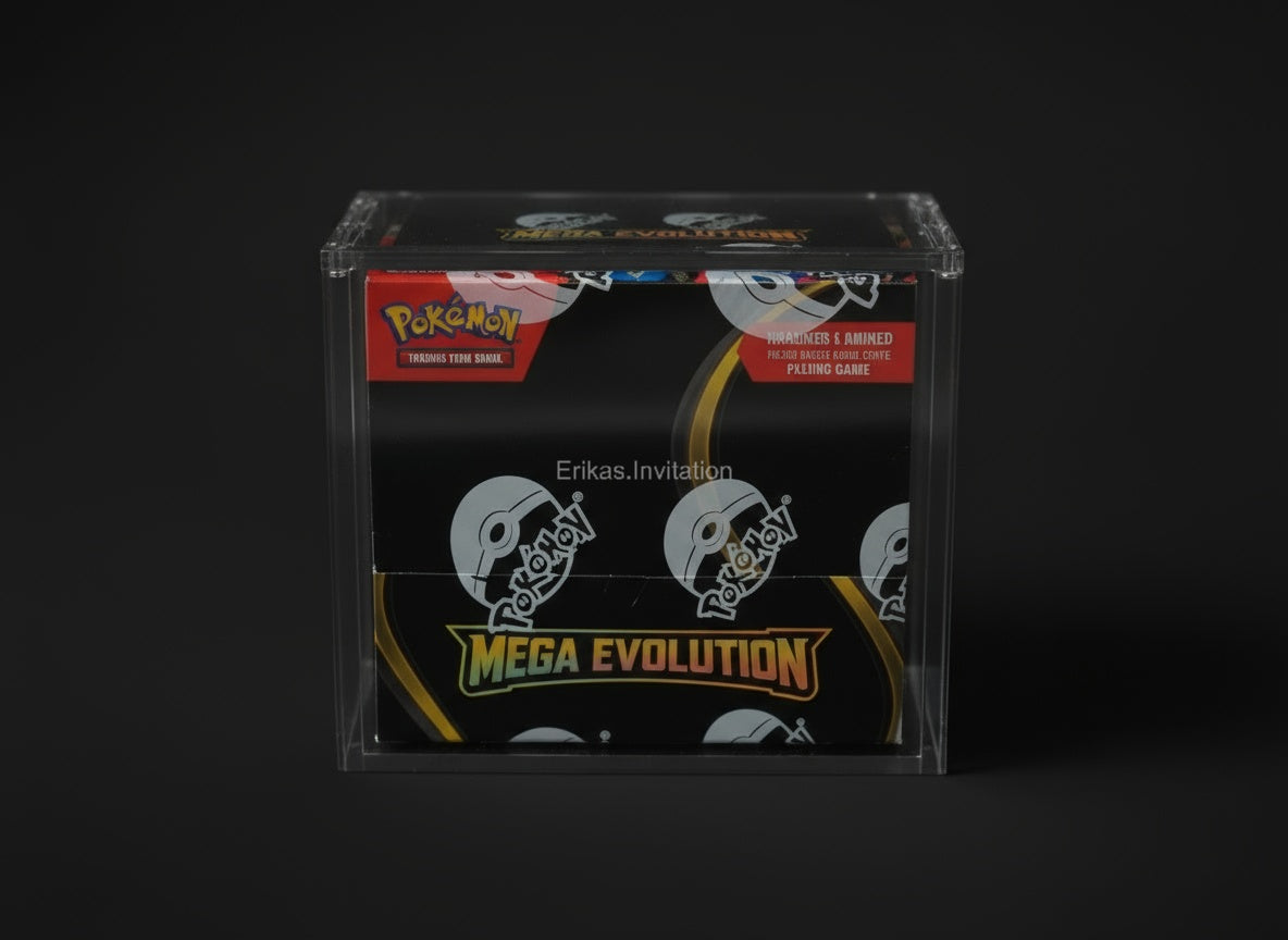 pokemon booster box 2018 English) Booster Box Acrylic Display Case – Erika's Invitation