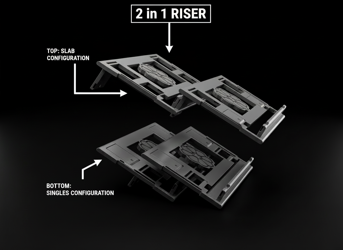 PRE-ORDER TCG Multi Level Vendor Display Case/Risers
